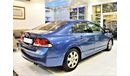 Honda Civic AMAZING Honda Civic 1.8 i-VTEC 2010 Model Blue Color GCC Specs