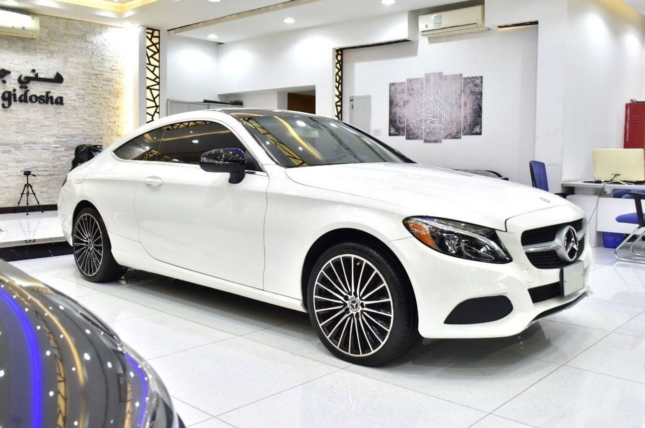مرسيدس بنز C 300 كوبيه EXCELLENT DEAL for our Mercedes Benz C300 4Matic ( 2017 Model ) in White Color American Specs