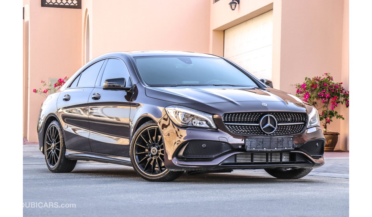 Mercedes-Benz CLA 250 2018 GCC under Warranty with Zero downpayment.