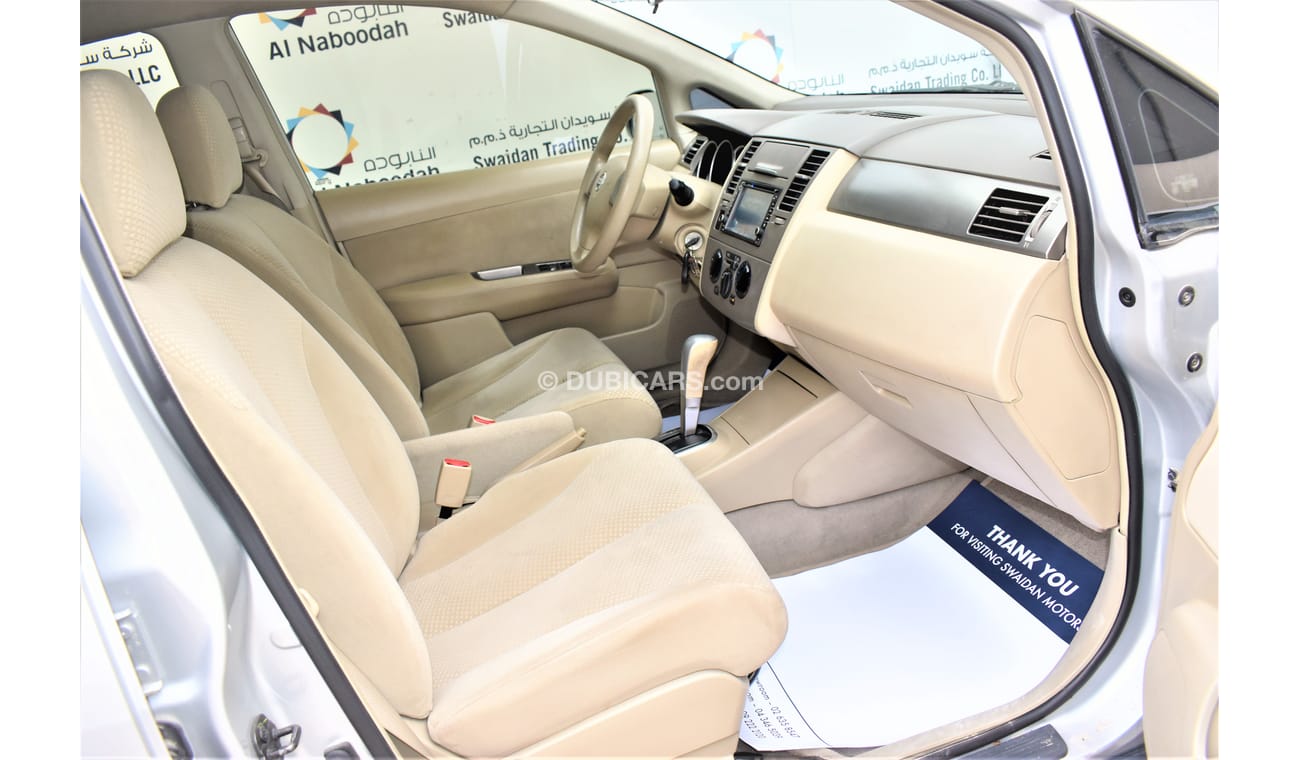 Nissan Tiida 1.8L S 2013 GCC SPECS WITH FRONT & REAR PARKING SENSORS