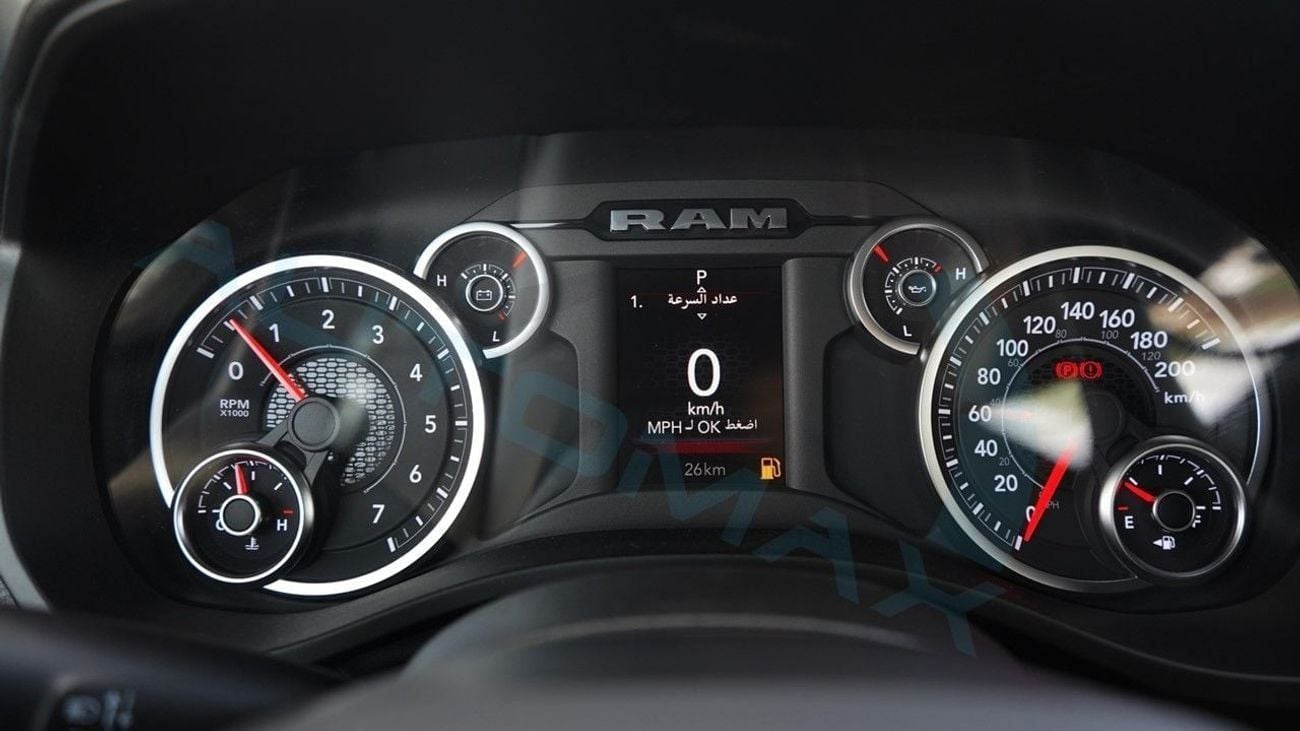 RAM 1500 (For Export , НА ЭКСПОРТ) PY 25/25 Tradesman Hurricane SO 3.0TT Crew Cab 4X4 GCC Без пробега