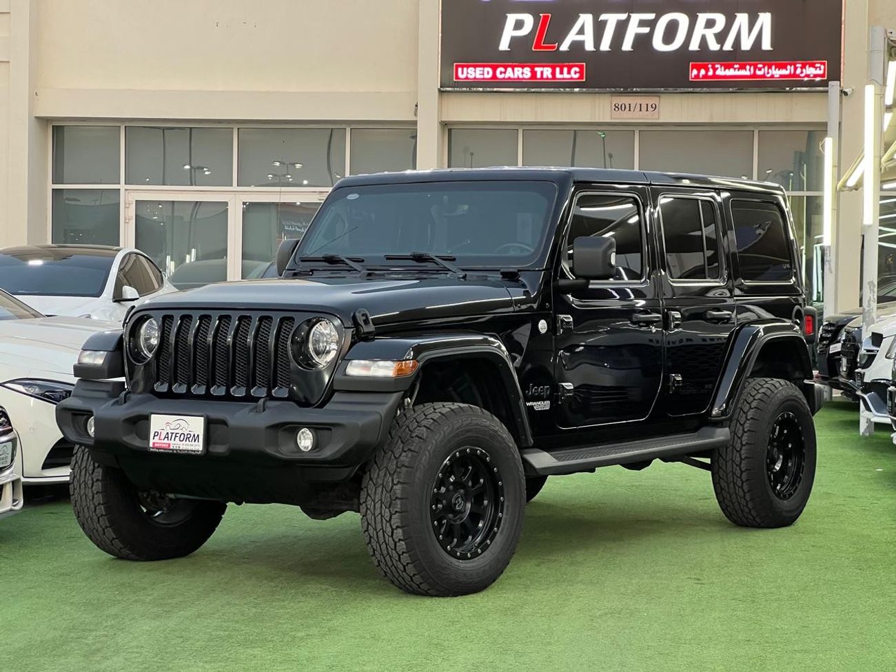 Jeep Wrangler Jeep wrangler unlimited sport V6, Model 2021 Gcc specs  original paint no accident, Under dealer war
