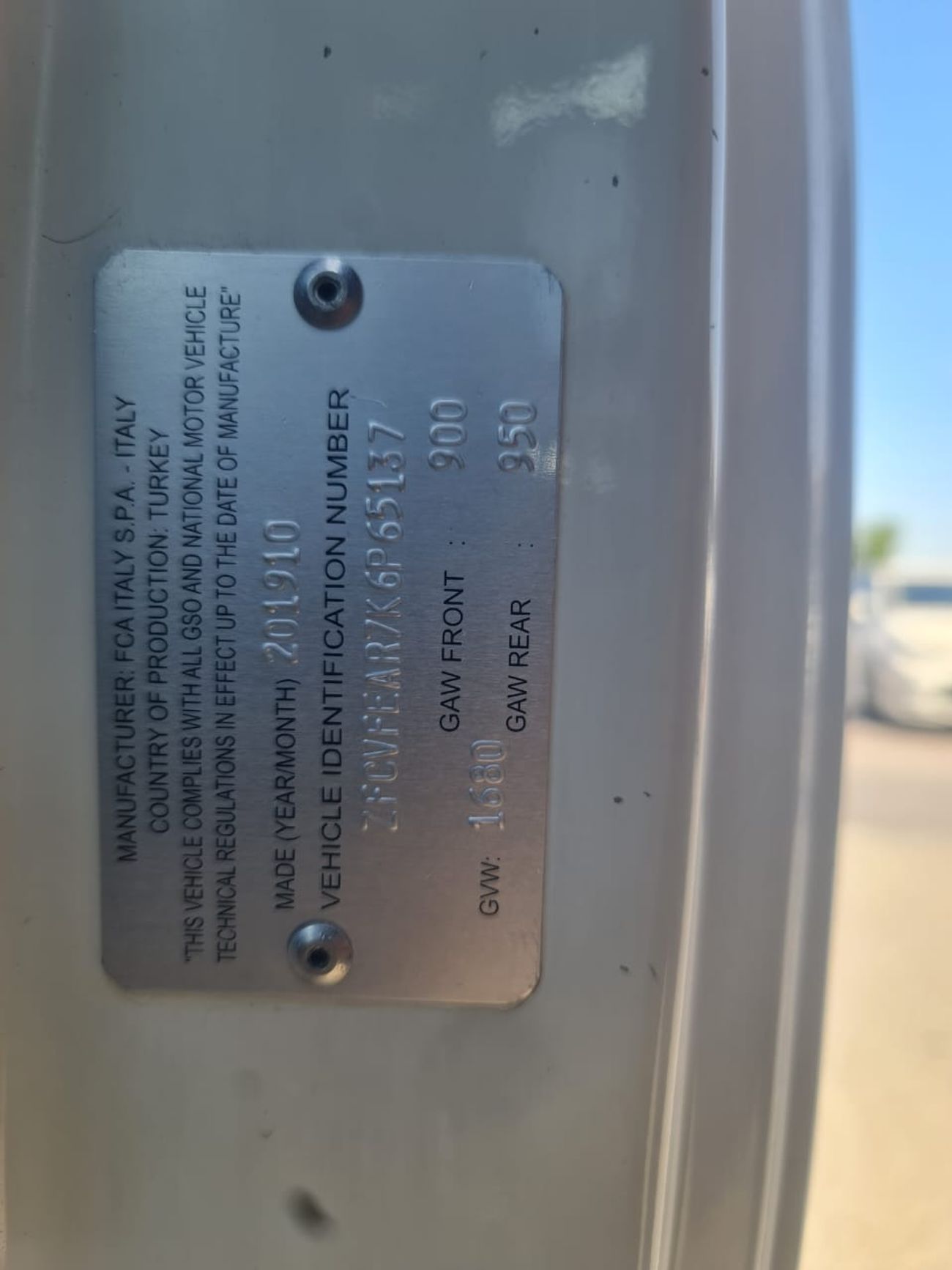 Fiat Fiorino 1.4L Standard