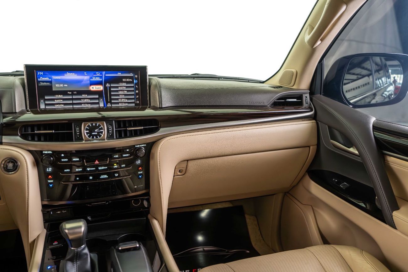 Lexus LX 570 Signature 5.7L 7 Seats-Al Futtaim Full Service History-Pearl Black Exterior Color