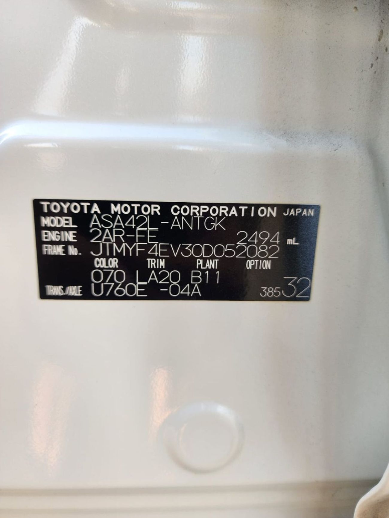 تويوتا راف ٤ TOYOTA RAV4 XLE LIMITED JAPAN