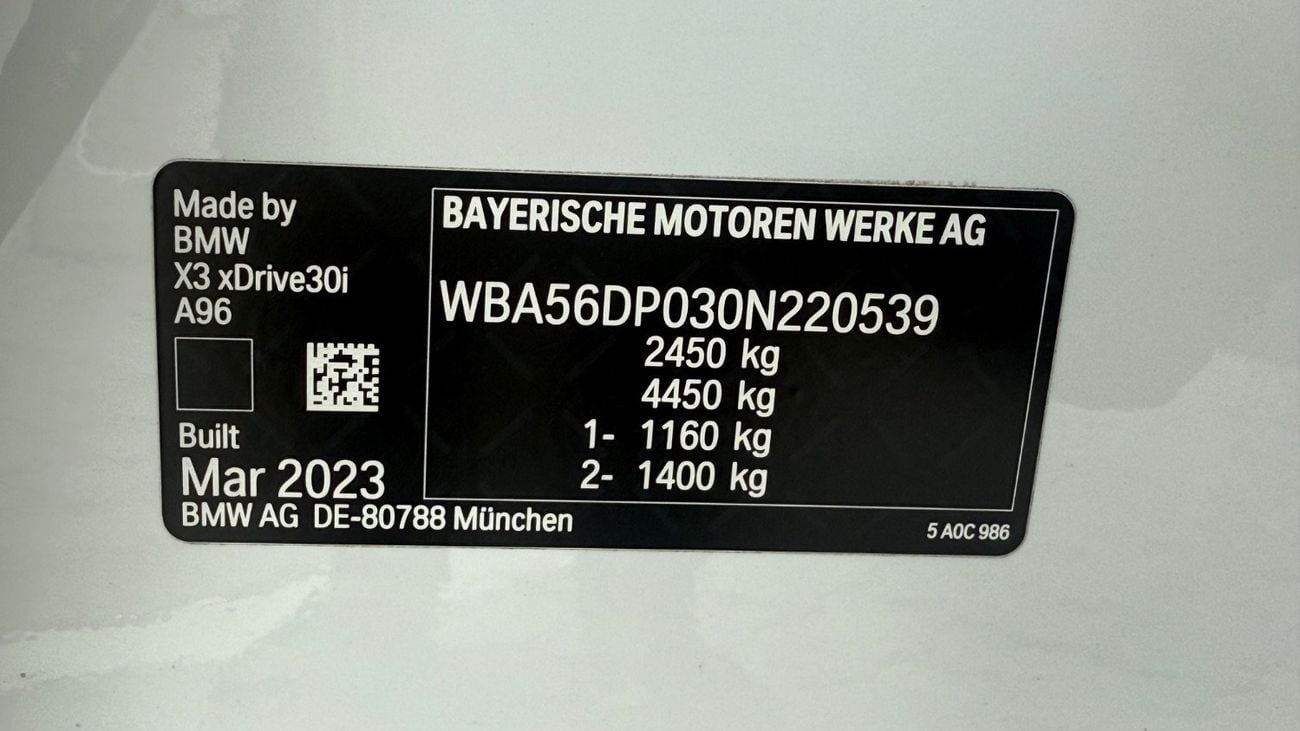 بي أم دبليو X3 Export fromAustralia