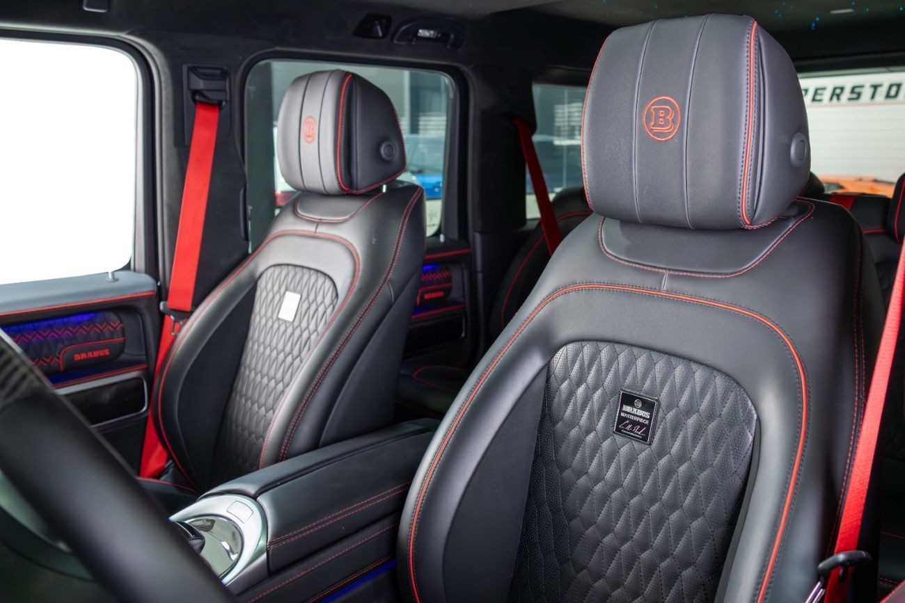 برابوس 900 - مرسيدس-AMG G 63 Brabus 900 Rocket Kit-Masterpiece Interior Black With Red Accents-Full Carbon