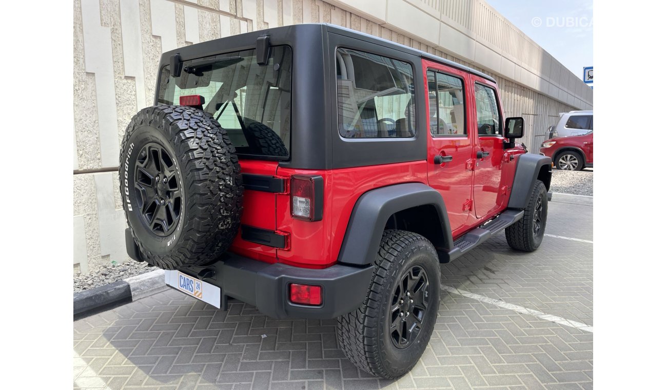 جيب رانجلر 3.6L | UNLIMITED WILLYS|  GCC | EXCELLENT CONDITION | FREE 2 YEAR WARRANTY | FREE REGISTRATION | 1 Y