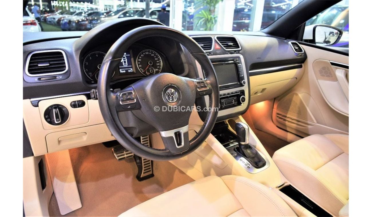 Volkswagen Eos VERY LOW MILEAGE 76000 KM! AMAZING Volkswagen EOS CONVERTIBLE 2012 Model!! in White Color! GCC Specs