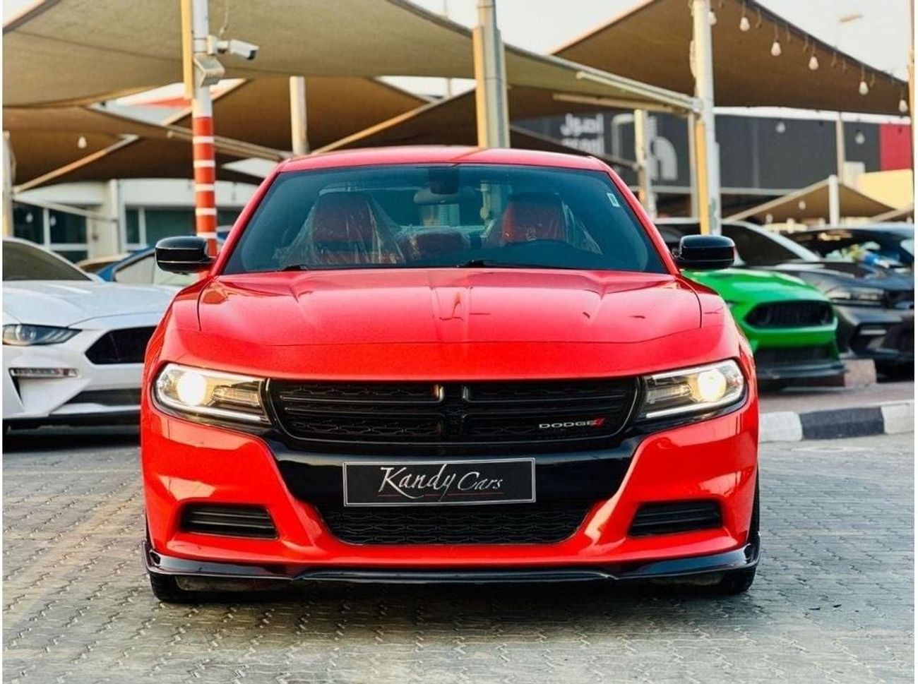 دودج تشارجر SXT 3.6L | Monthly AED 1230/- | 0% DP | Custom Leather Seats | Touch Screen | # 19865