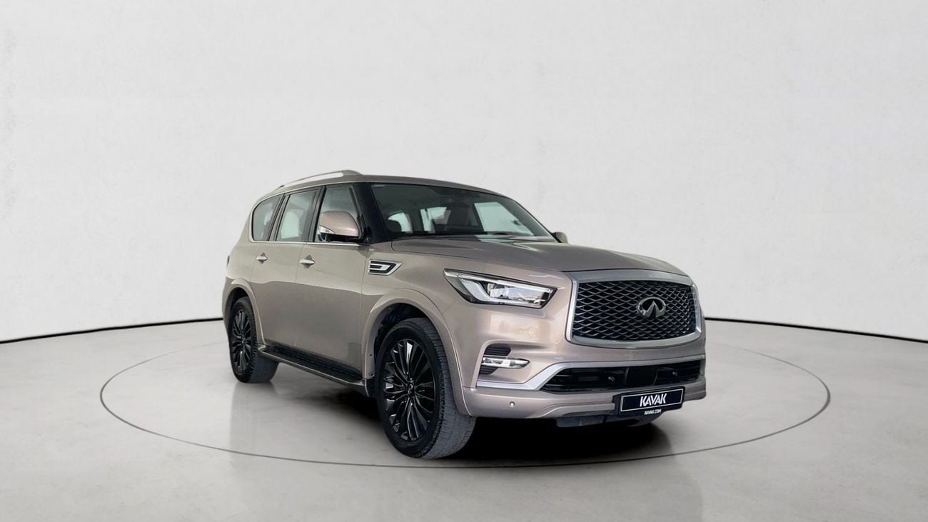 إنفينيتي QX80 5.6 SENSORY AUTO 4WD 8 SEATS | شامل الضمان | 0 ﺪﻔﻋﺓ ﺃﻮﻟﻯ