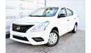 Nissan Sunny | AED 680 PM | 0% DP | 1.5L S 2018 GCC DEALER WARRANTY