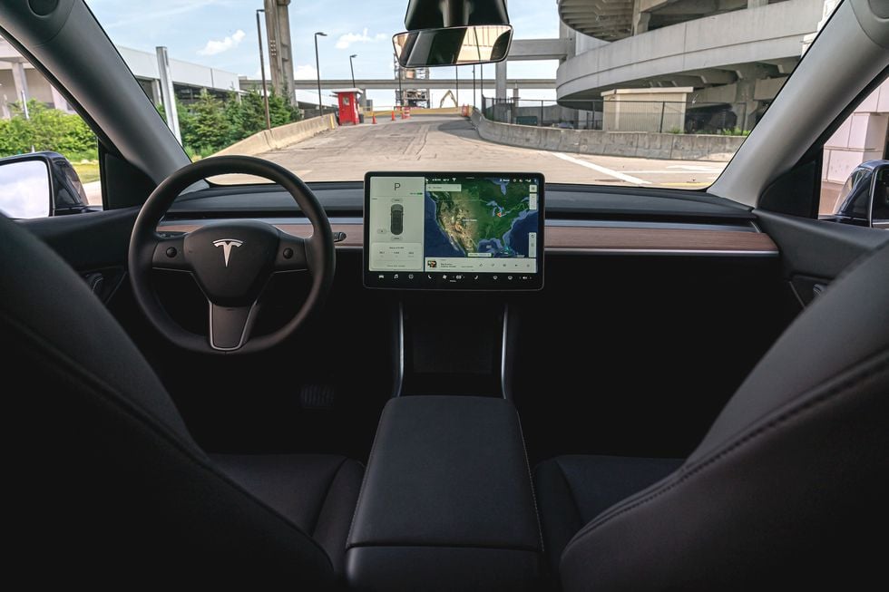 Tesla Model Y interior - Cockpit