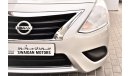 Nissan Sunny AED 798 PM | 0% DP | 1.5L SV GCC WARRANTY