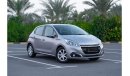 Peugeot 208 AED 399/month 2019 | PEUGEOT | 208 ACTIVE 1.6L | WARRANTY: VALID UNTIL AUG 2024 | P02213