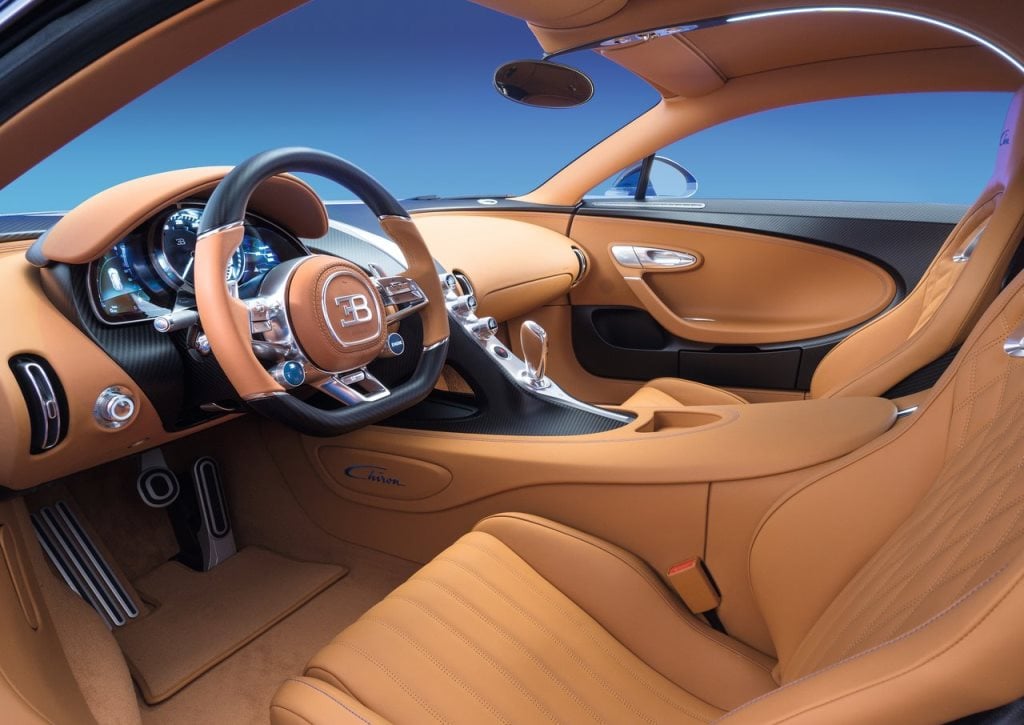 Bugatti Chiron interior - Front Seats