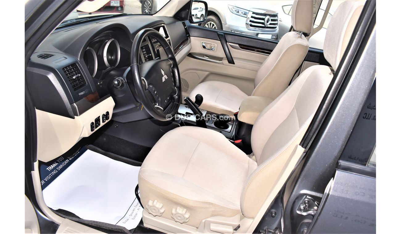 Mitsubishi Pajero AED 1329 PM | 3.0L GLS V6 4WD GCC DEALER WARRANTY