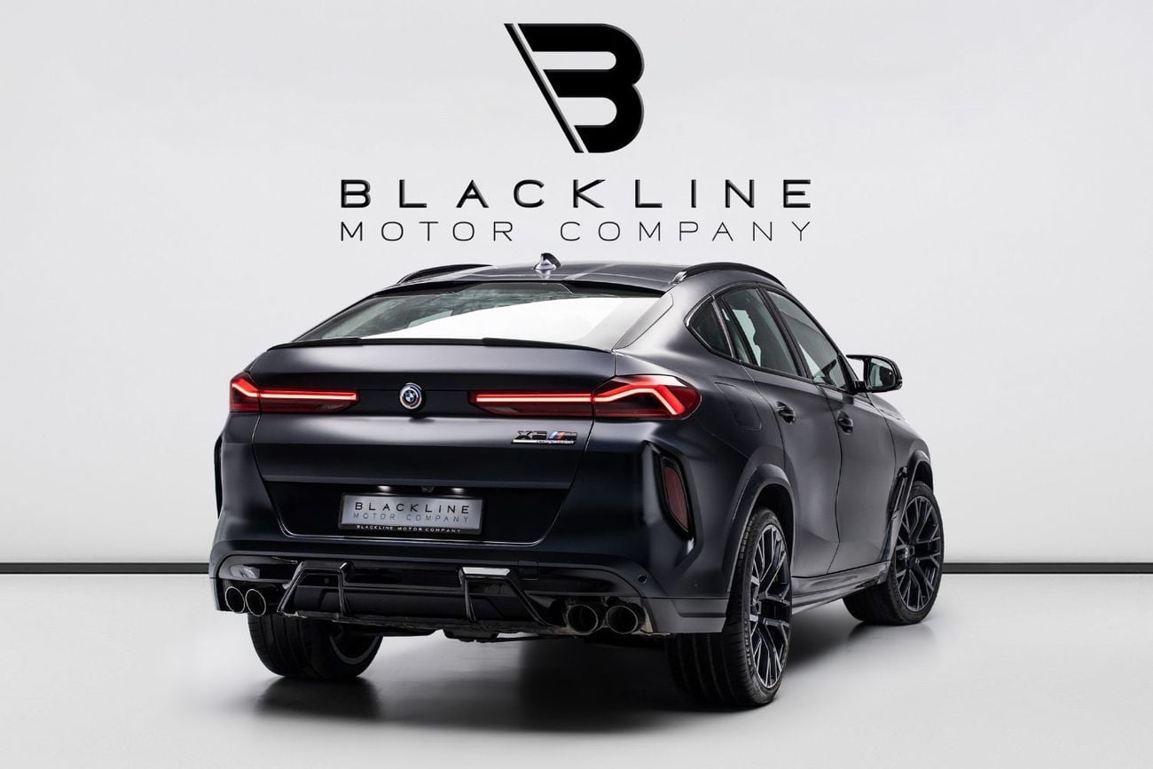 BMW X6 M STD BUY NOW, PAY 2027 | THE BLACKLINE STANDARD | BMW Warranty + Service, GCC, Low KMs