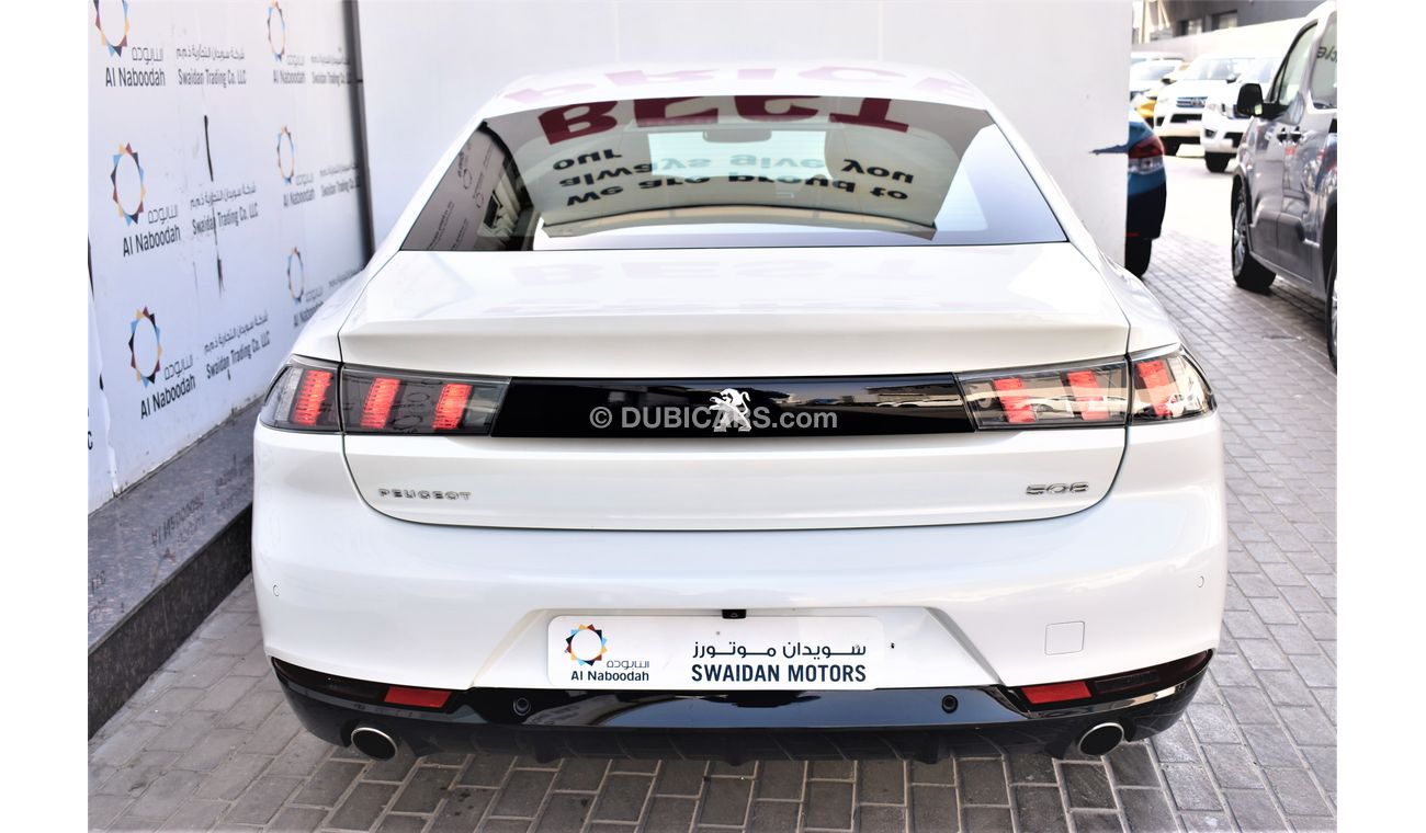Peugeot 508 AED 1370 PM | 1.6L R8 ACTIVE GCC DEALER WARRANTY