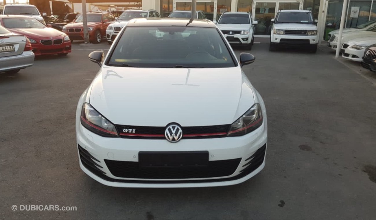 Volkswagen Golf GTI model 2014 GCC car prefect condition full option low mileage panoramic roof leather seats back c