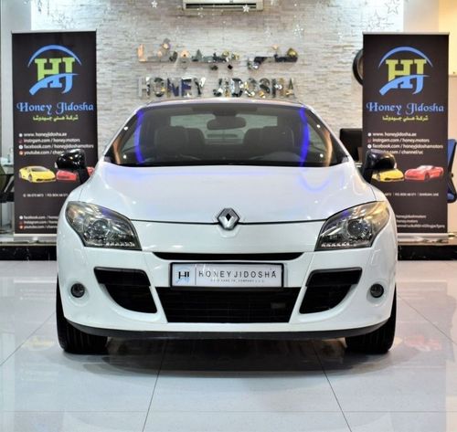 Renault Megane VERY LOW MILEAGE! Renault Megane Convertible 2012 Model!! in White Color! GCC Specs