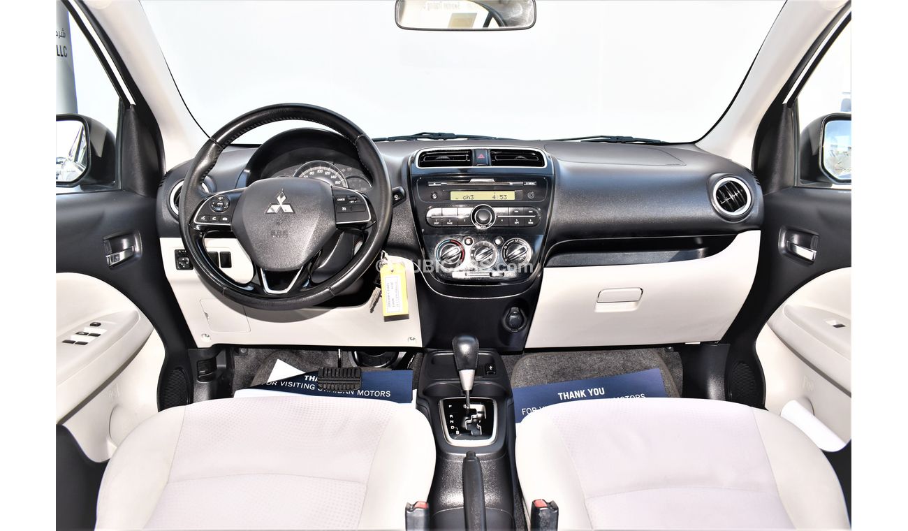 Mitsubishi Attrage AED 590 PM | 1.2L GLX GCC DEALER WARRANTY