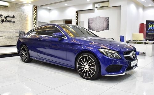 Mercedes-Benz C 300 Coupe EXCELLENT DEAL for our Mercedes Benz C300 Coupe ( 2016 Model ) in Blue Color GCC Specs