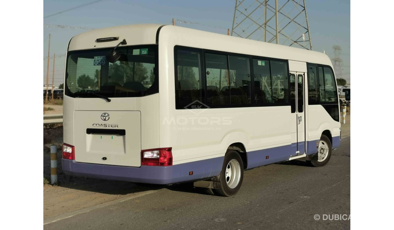 Toyota Coaster Petrol Engine, 23 Seats, Automatic Door, Dual AC - DISCOUNTED OFFER (CODE # TC01)