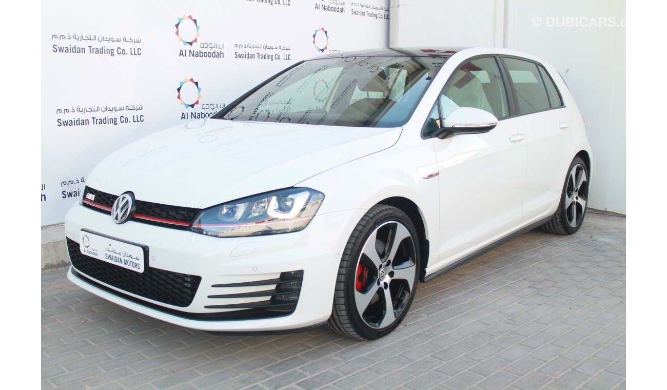 فولكس واجن جولف 2.0L GOLF GTI 4 DOOR 2016 MODEL WITH REAR CAMERA SUNROOF