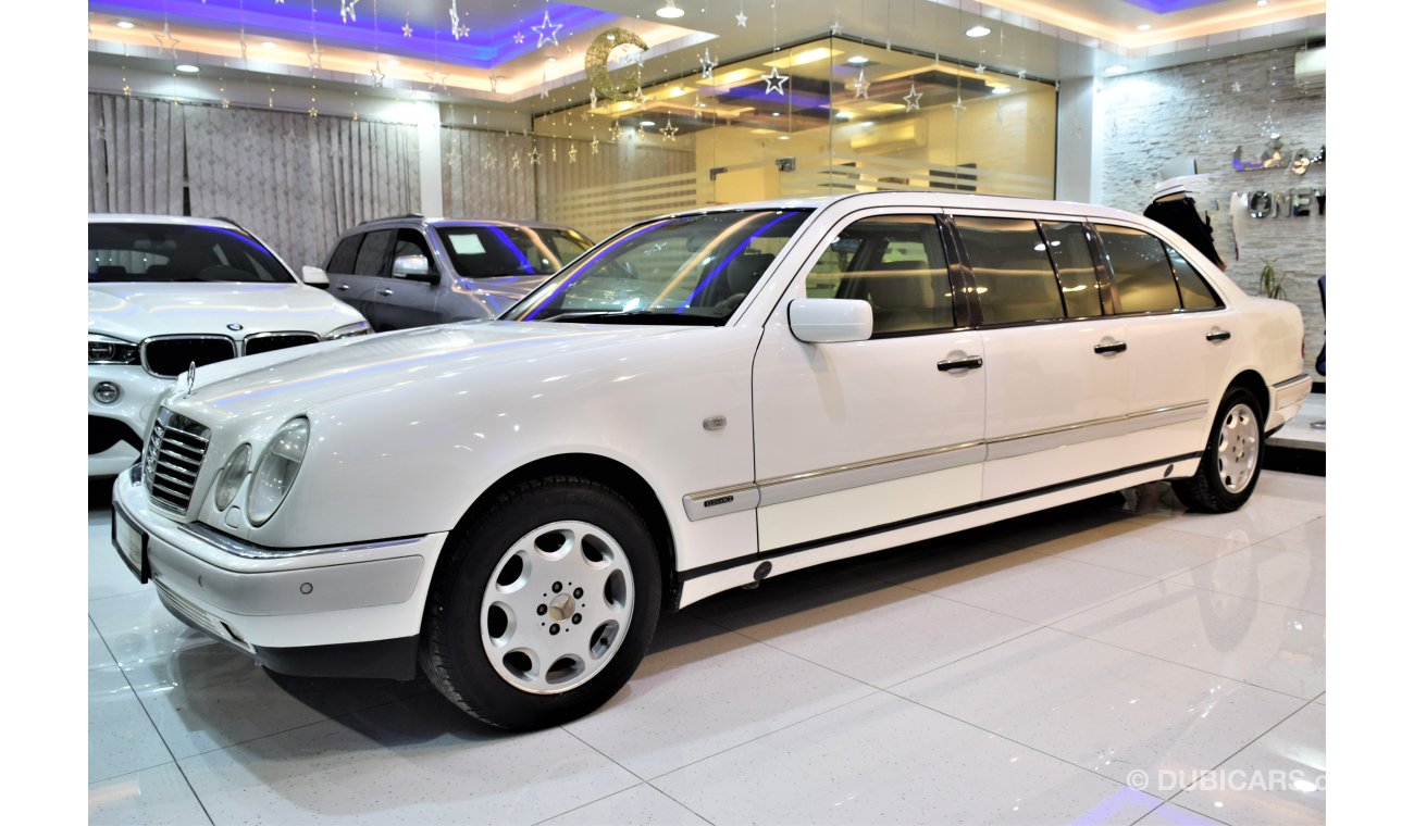 مرسيدس بنز E 320 VERY LOW MILEAGE! Mercedes Benz E320 XL ( LIMOUSINE ) 1998 Model!! in White Color! GCC Specs