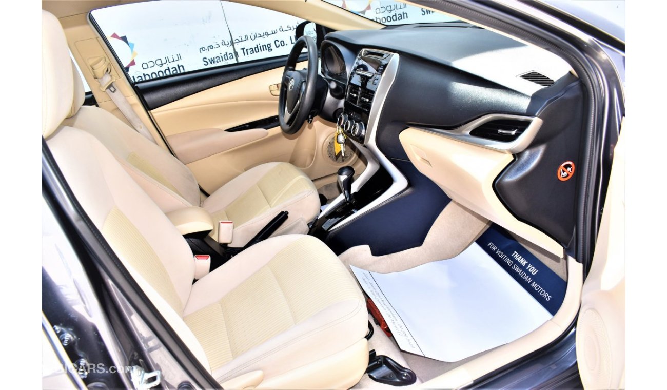 Toyota Yaris AED 978 PM | 1.5L SE GCC WARRANTY