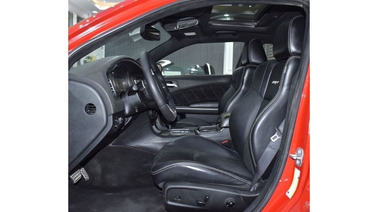 Dodge Charger EXCELLENT DEAL for our Dodge Charger SRT8 6.4 HEMI ( 2014 Model ) in Red Color GCC Specs
