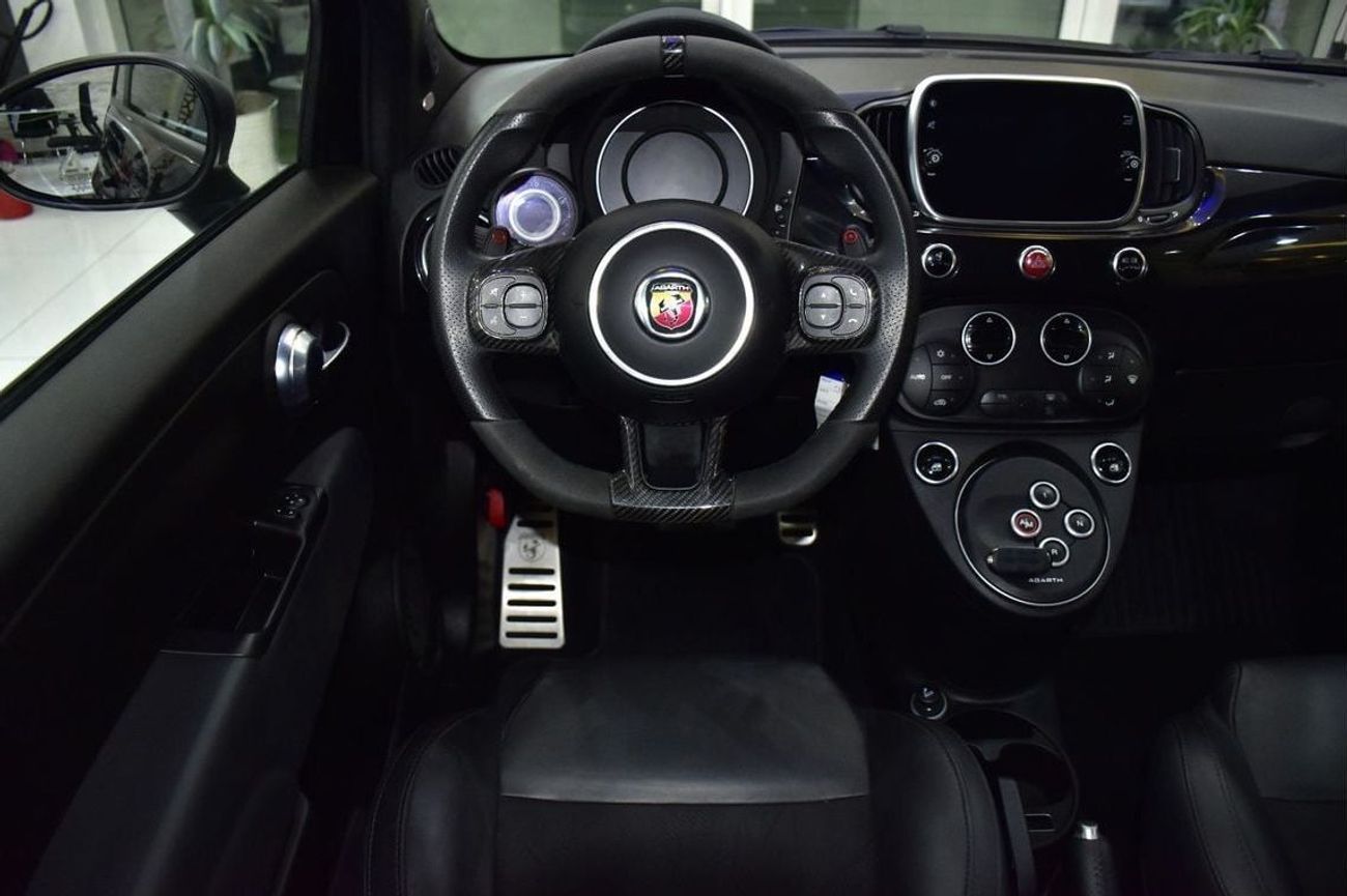 Abarth 595 EXCELLENT DEAL for our Abarth 595 Scorpioneoro ( 2022 Model ) in Black Color GCC Specs