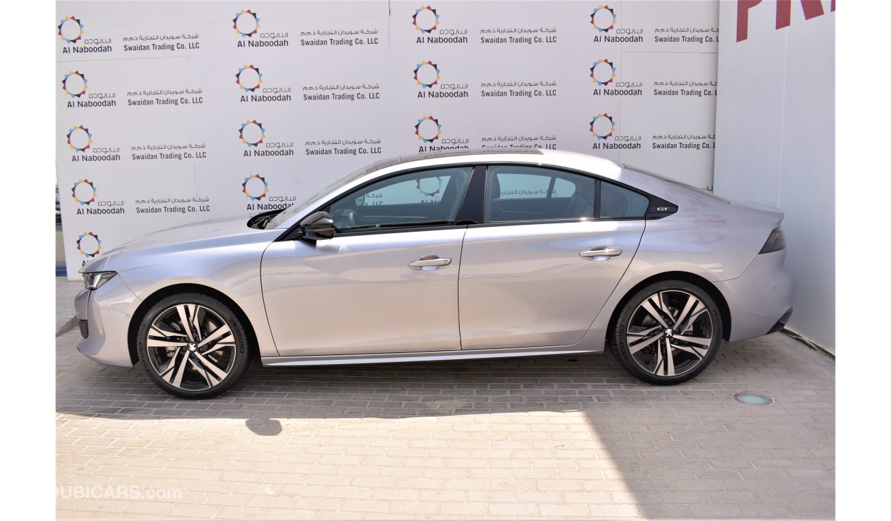 Peugeot 508 AED 2643 PM | 0% DP | GT R 1.6l GCC WARRANTY TO 2027 OR 100000KM