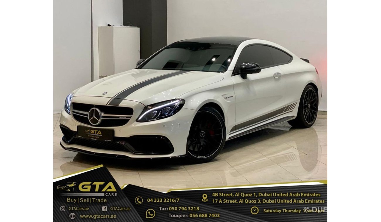 Mercedes-Benz C 63 Coupe 2017 Mercedes C63s AMG Coupe, Warranty, Full Mercedes History, GCC