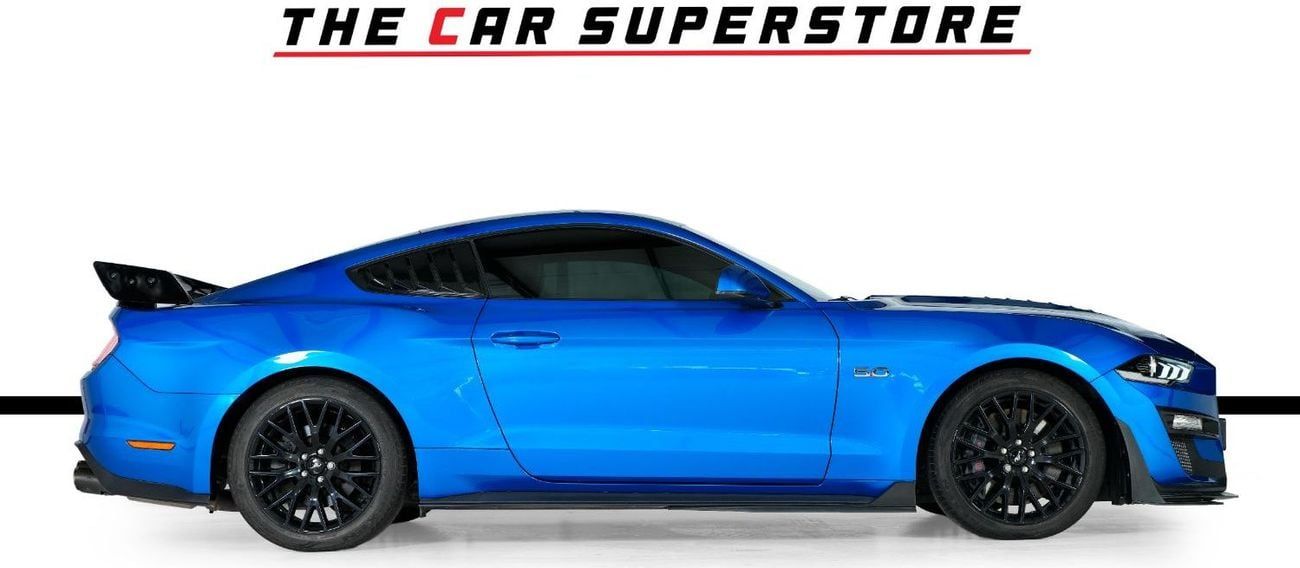 فورد موستانج GT PREMIUM 5L V8-Sports Exhaust System-Aerodynamic Body Kit-High Gloss Black Rims