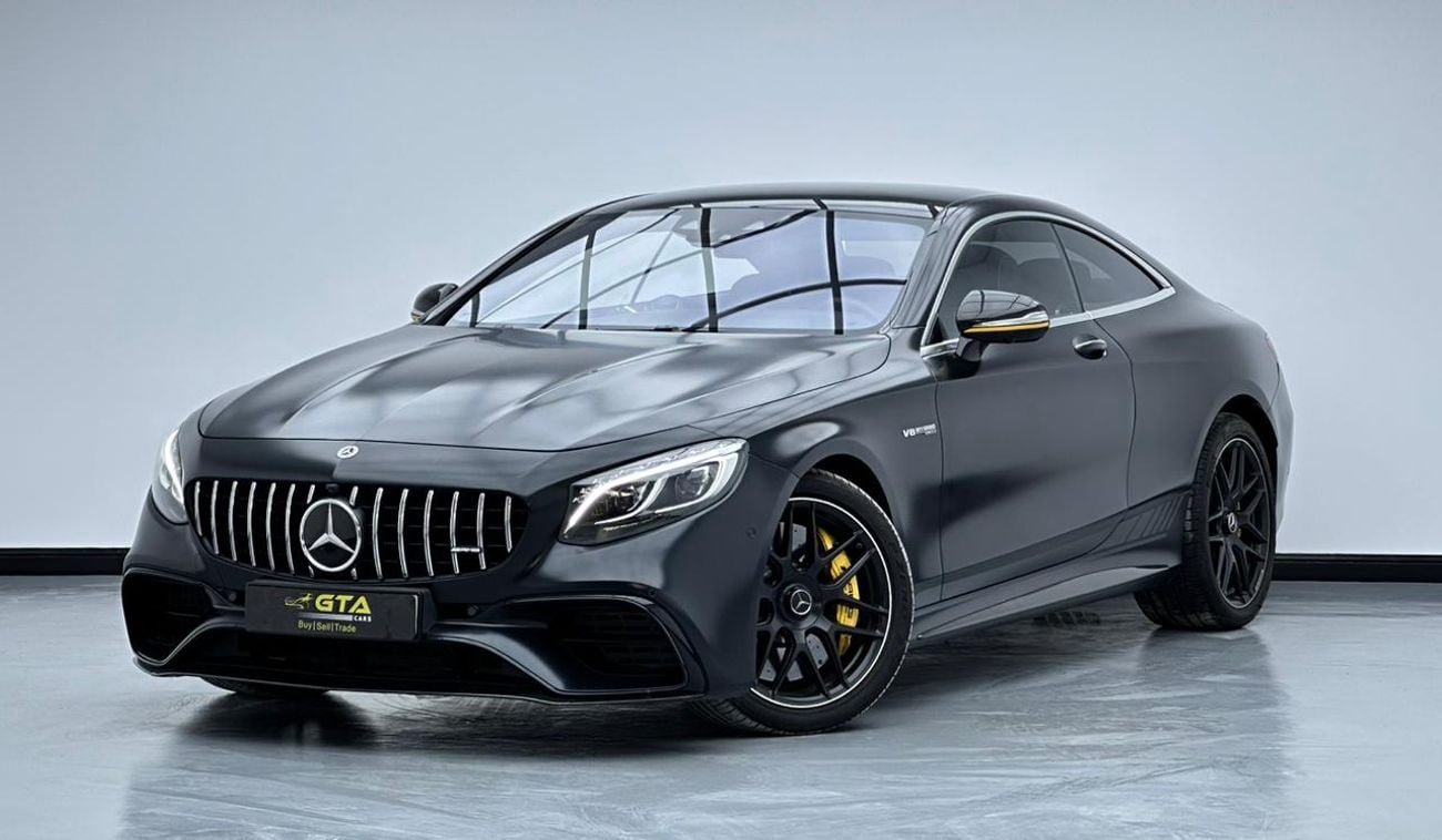 Mercedes-Benz S 63 AMG Std 4.0L (604 HP) 2018 Mercedes-Benz S63 AMG, Yellow Night Edition, 2 years Warranty, Mercedes FSH, 