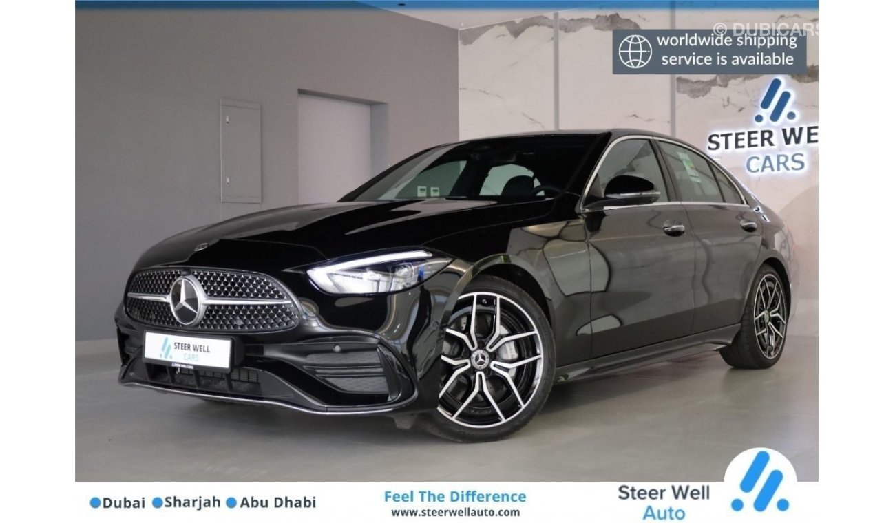 مرسيدس بنز C 200 بريميوم PLUS HIGH | VAT INC. | UNDER DEALER WARRANTY | GCC SPECS