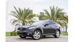 إنفينيتي QX70 AED 2,233 Per Month! | 0% DP | V6 - Immaculate Condition