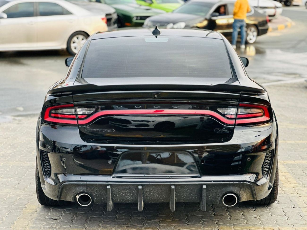 Dodge Charger 5.7L R/T | Monthly AED 1360/- | 0% DP | Widebody Kit | Custom Leather Seats | # 65894