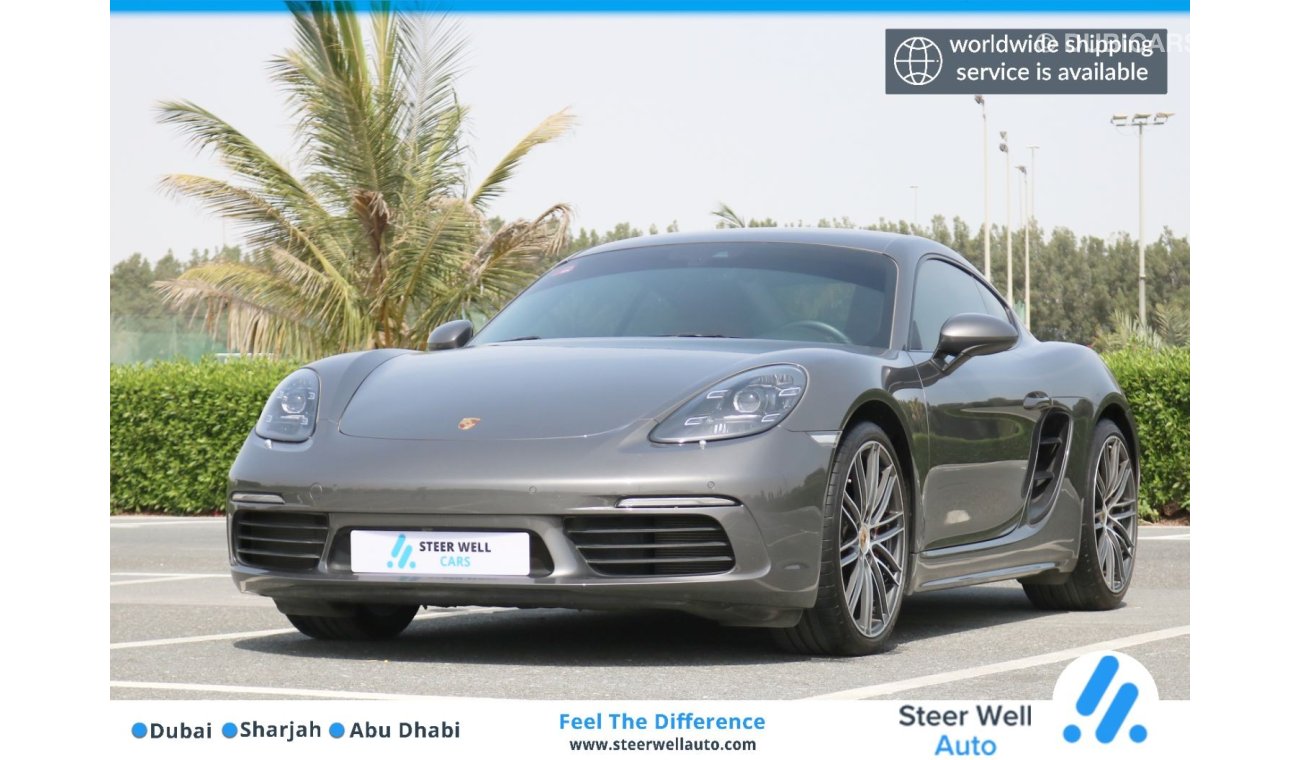 Porsche Cayman S 718 WITH GCC SPECS 3 YEARS WARRANTY AND SERVICE CONTRACT - VAT EXCLUSIVE