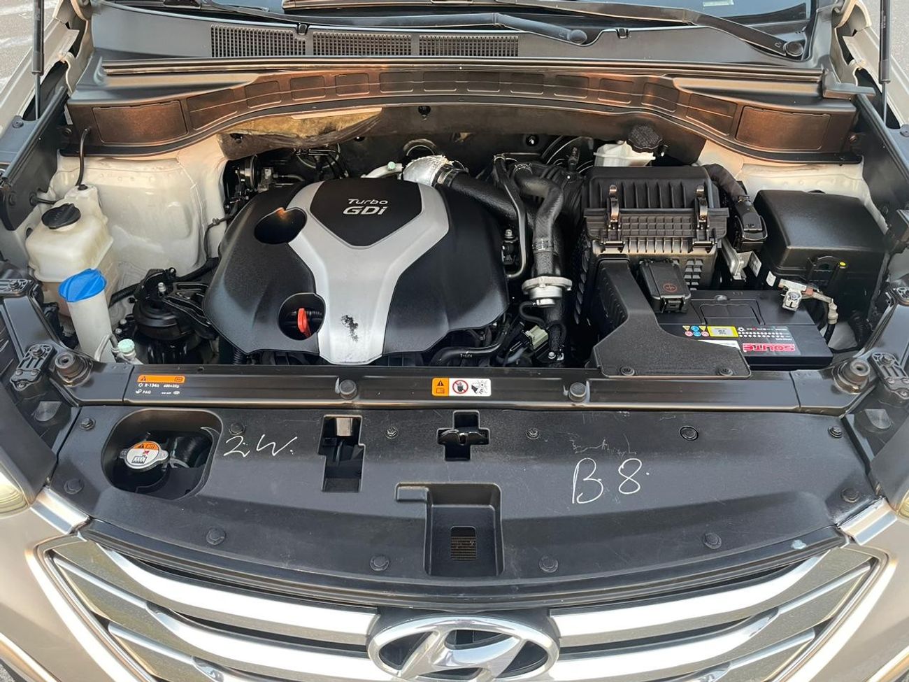 هيونداي سانتا في 2016 Hyundai Santa Fe Ultimate Sports 2.0L Turbo Full Option Panoramic View - Sensor and Radar - 98,