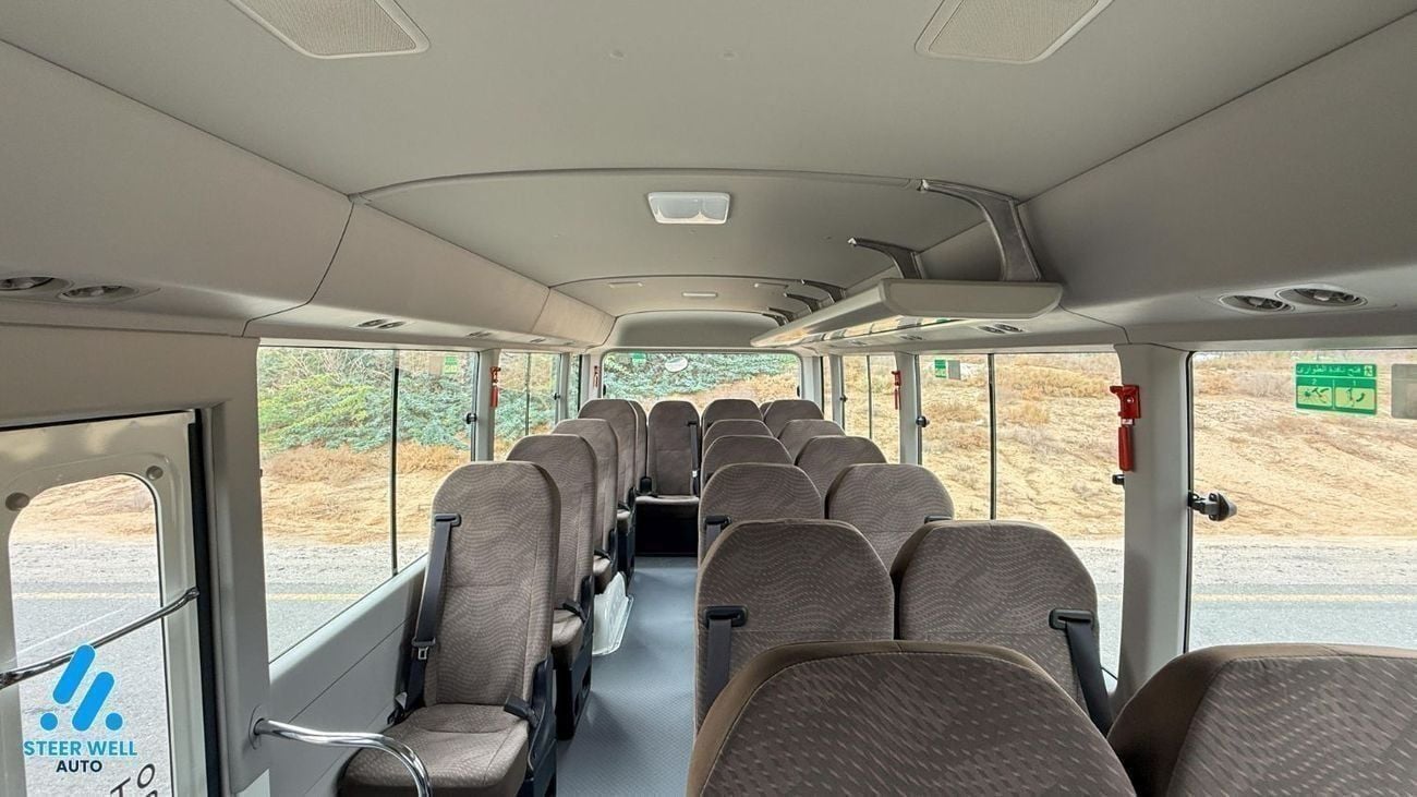 Toyota Coaster  2025 | 23-Seater | 4.0L Diesel | RWD | GCC Specs | Full Option White | BEST PRICE