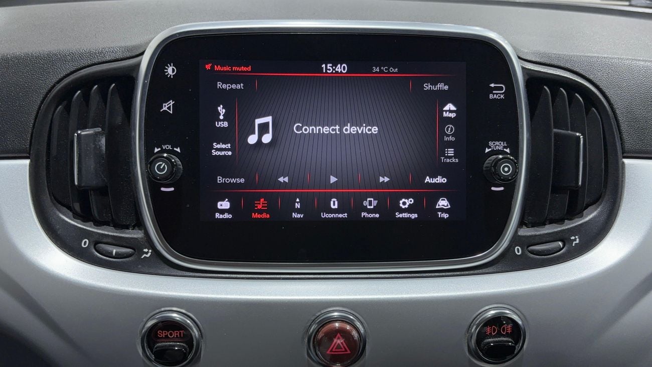 Fiat 500 LOUNGE 2022 | AED 590/Month | 0 DP | 30 Day Return | Warranty | Service History