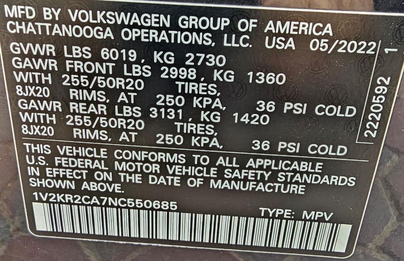 Volkswagen Teramont SE