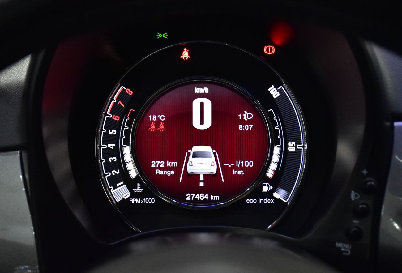 Fiat 500 EXCELLENT DEAL for our Fiat 500 Dolcevita ( 2023 Model ) in Grey Color GCC Specs