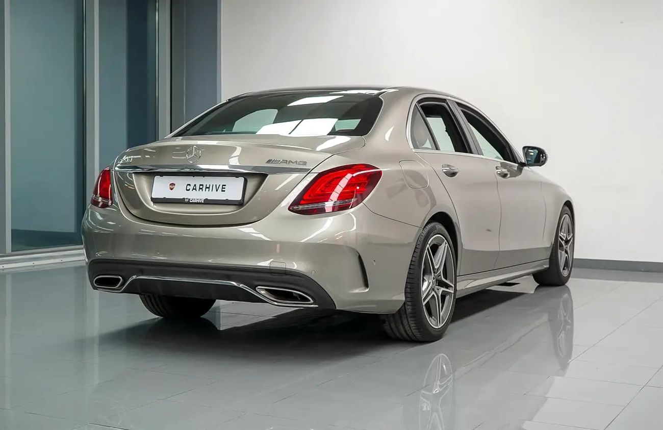مرسيدس بنز C 200 أفانتجاردي 1,365/Month | C200 AMG | GCC - Under Warranty | Accidents Free
