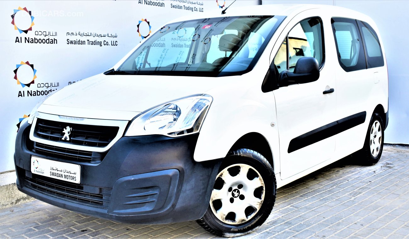 Peugeot Partner Tepee COMBI VAN 1.6L MANUAL 2017 GCC SPECS