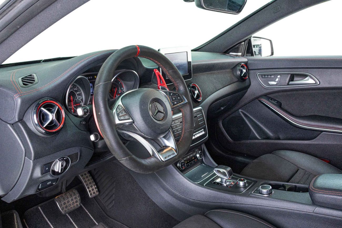 Mercedes-Benz CLA 45 AMG Std 2.0L Low Mileage-Red Accents-Sports Exhaust-AMG Sport Design Rims- Red Calipers