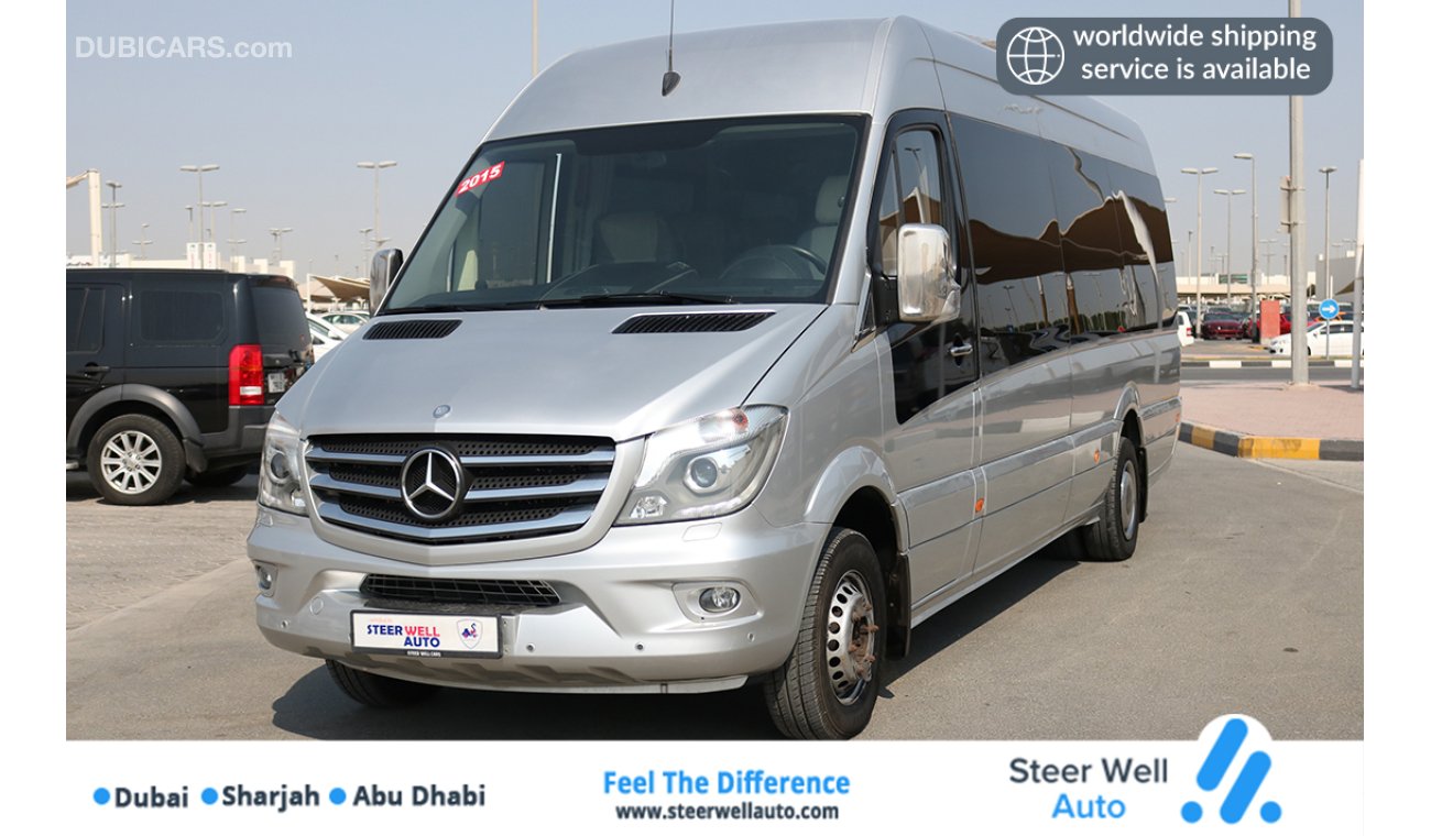 مرسيدس بنز سبرينتر 21 SEATER LUXURY PASSENGER VAN 2015 LOW MILEAGE WITH GCC SPECS